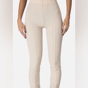 NWT Adika Beige Super Stretch Pull On High Waist Legging Pants, Size Medium